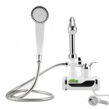 

1Heating Element Instant Hot and Cold Water Dispenser Heater Heating Faucet Temperature Display + Shower head Electric Heater