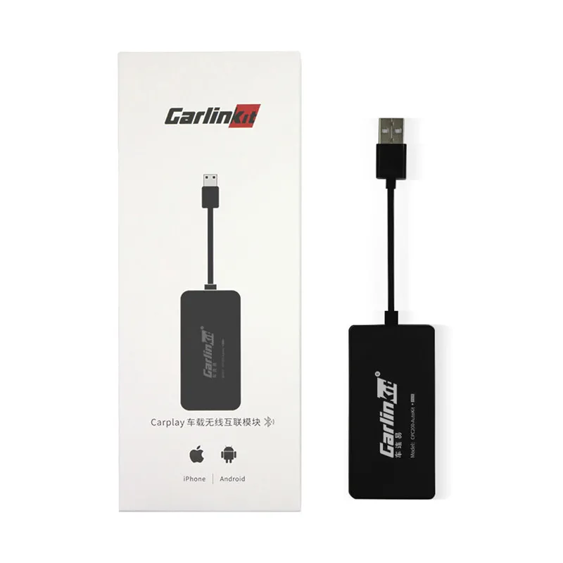 black Беспроводной bluetooth Smart Link CarPlay ключ для мобильного телефона автомобиля Android Navigatie Carlinkit USB Adnroid Авто кабель подключения - Название цвета: black