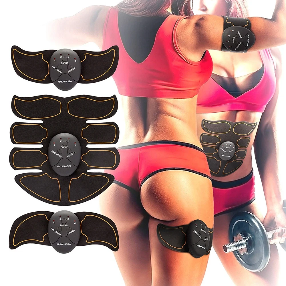 Electric Abdominal Muscle Trainer Fitness Fitness Gym Exercise Equipment Body Slimming Training Fat Burning Muscle Stimulator