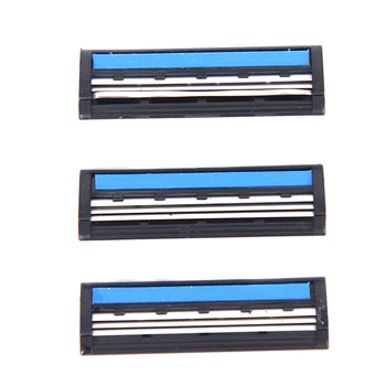 

3Pcs/Set Stainless Steel 3 Layer Shaver Razor Blades Tool Safety Head Shaver Beard For Men Manual Face Care Beard Remove