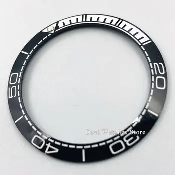 

2020 New High Quality Watch Bezel Insert 38mm Black Ceramic Watch Bezel Insert For 40mm Parnis Automatic Men's Watch