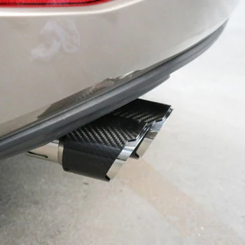 

Inlet 3In Exhaust Pipe Outlet 4In Fiber Car Exhaust Tip Pipe Universal 1pc