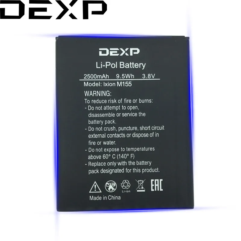 

DEXP 100% Original M155 In Stock NEW Battery For DEXP Ixion M150 Mobile Phone High quality+Tracking Number