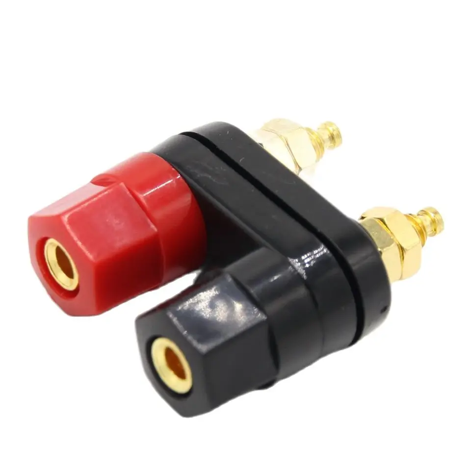 Connettore per altoparlante audio con spina a banana doppia