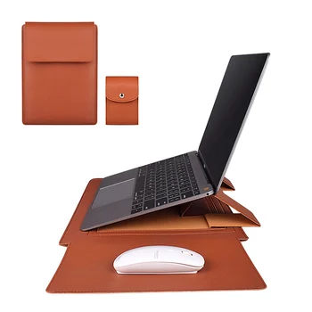 

PU Leather Sleeve Bags Case For Macbook Air Pro 13 15 Notebook Sleeve Bag For Macbook air 11 12 13.3 14 15.4 inch Laptop Bag