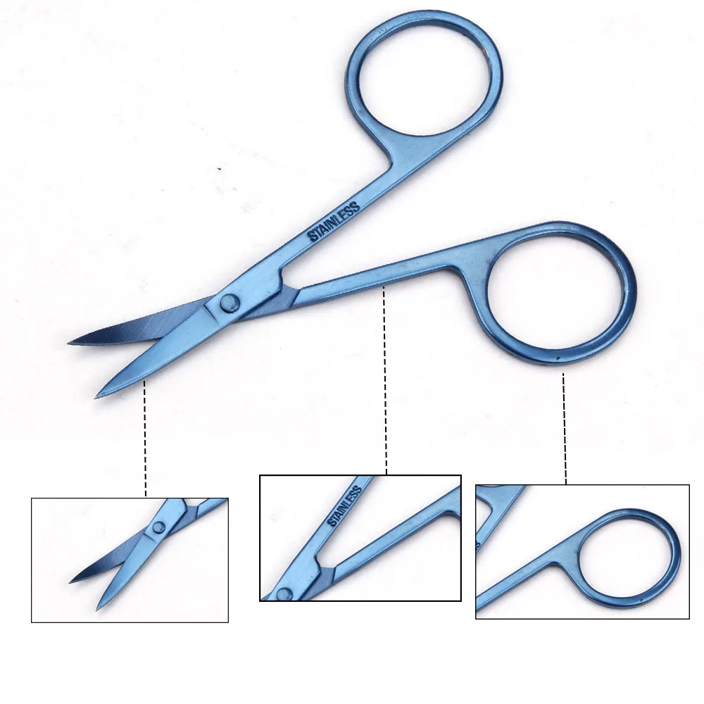 KINBOM Cuticle Scissors, Fine Small Scissors for Manicure Pedicure Beauty  Grooming Curved Multi-purpose Scissors for Fingernail Toenail Eyebrow