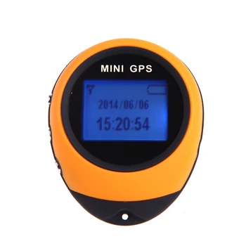 

TOMSHOO MINI GPS Tracker Locator Finder Navigation Receiver Handheld USB Rechargeable with Electronic Compass for Outdoor Travel