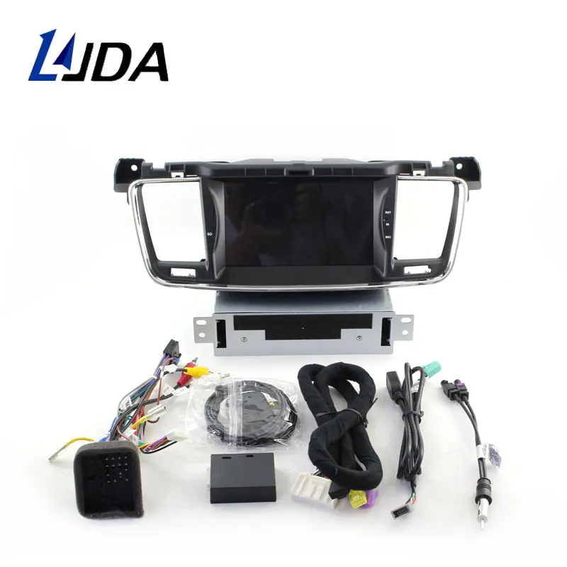 LJDA 1 Din автомагнитола Android 10,0 dvd-плеер для PEUGEOT 508 2011- gps навигация Aadio WIFi руль мультимедиа