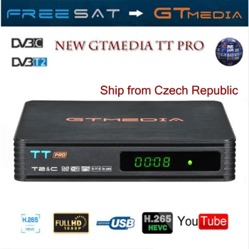 

GT MEDIA TT Pro DVB-T/T2 DVB-C Decoder, Eastern Europe TV Digital Terrestre Cable Receptor USB WiFi MPEG-4 H.265 1080P PVR