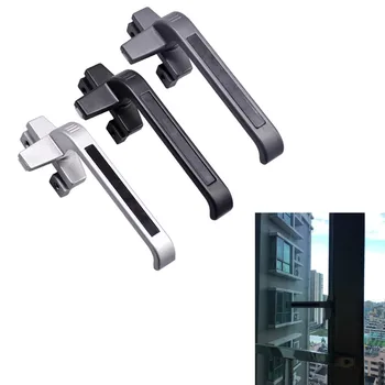 

Aluminum handle Lock glass sliding Door Windows Safety Old-fashioned seven-shaped push-pull Large knob Latches Hardware