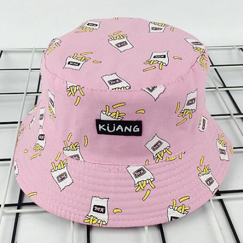 Pink 1 шт. двойные шляпы с бананом Рыбацкая шляпа для женщин и мужчин пара солнцезащитная Кепка хип хоп панк - Цвет: Pink