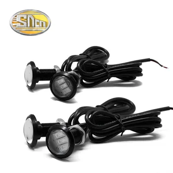 

SNCN 10pcs Hight Brightness 12W 23mm LED White Eagle Eye Car led Light Daytime Running Light parking light autocycle bulb