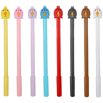 

40 pcs/lot Molang Rabbit Carrot Gel Pen Cute 0.5 mm black Ink Signature Pens Promotional Gift Stationery School Supplies