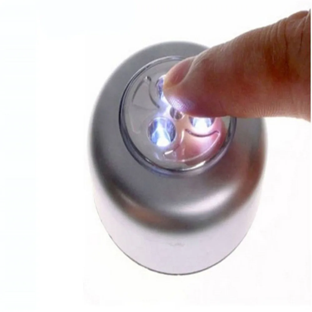 

3 leds touch Sensor LED Night Lights Wireless Magnetic Cabinet Light Battery Powered Closet Bedroom Touch Control Wall Lamp tape