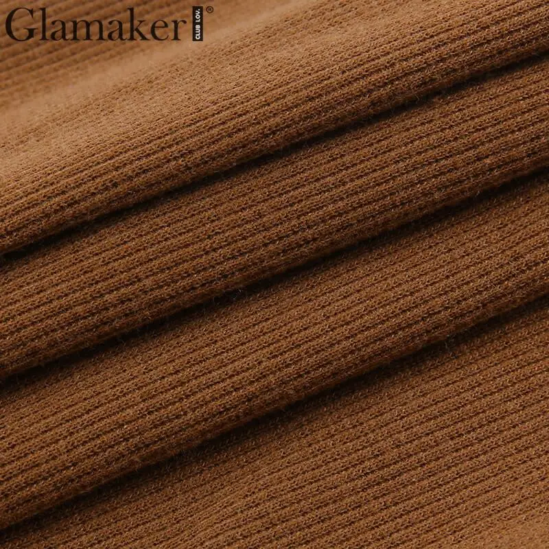 Glamaker, трикотажное одноцветное облегающее платье с квадратным вырезом, женское элегантное мини-платье с длинным рукавом, женское осенне-зимнее Клубное сексуальное платье