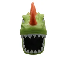 Хэллоуин страшные маски Косплэй забавный кролик рекс маска динозавра плавления уход за кожей лица латексный костюм Хэллоуин пугающая маска K919