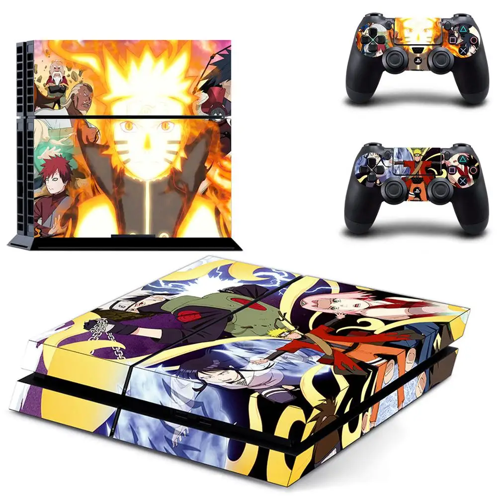 Аниме Наруто PS4 наклейка s Play station 4 кожа наклейки для playstation 4 PS4 консоли и контроллера Скины Виниловые - Цвет: DPTM0568