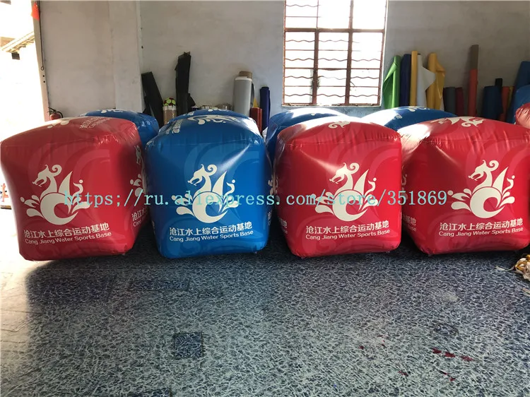 Customized Inflatable Swim Buoy With Logo, Inflatable Square Buoy, Water Floating Cube Buoy Water Event Inflatable Marker Buoy