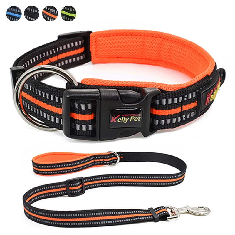 

Dog Collar Leash Set Nylon Reflective Pet Collar Dog Rope Walking Training Puppy Collar Pet Dog Lead Leash For Medium Small Dogs