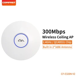 Point d'accès WIFI au plafond AP QCA9531 LAN/WAN, port RJ45, POE 48V, 300Mbps, routeur sans fil haute puissance, AP intérieur mural 