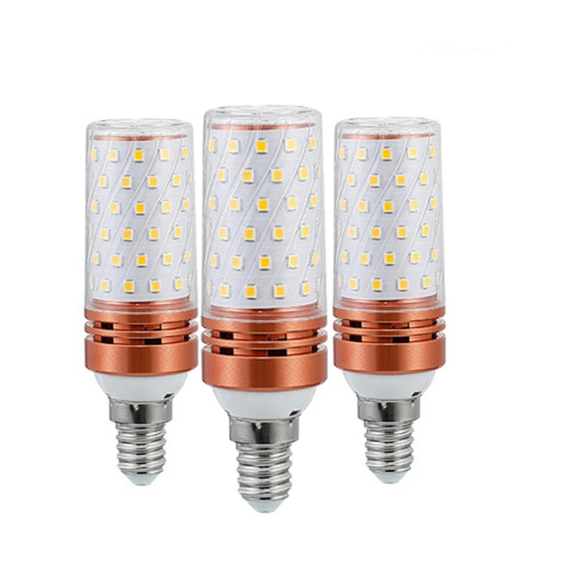 Без мерцания E27 светодиодный светильник 12 Вт 16 SMD2835 AC85 265V E14 светодиодная лампочка
