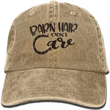 Barn Hair Don't Care Бейсболка унисекс хлопковая джинсовая Регулируемая Солнцезащитная шляпа для мужчин и женщин