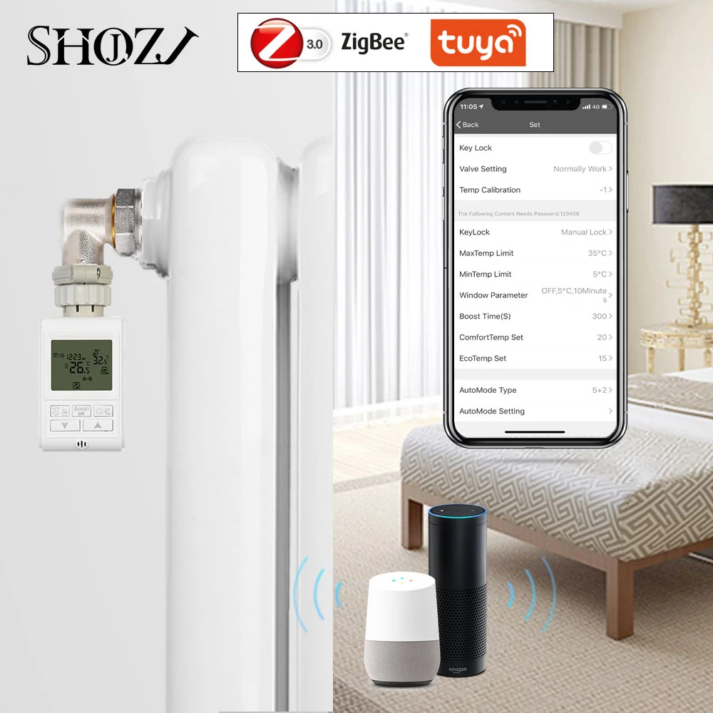 zigbee thermostat alexa