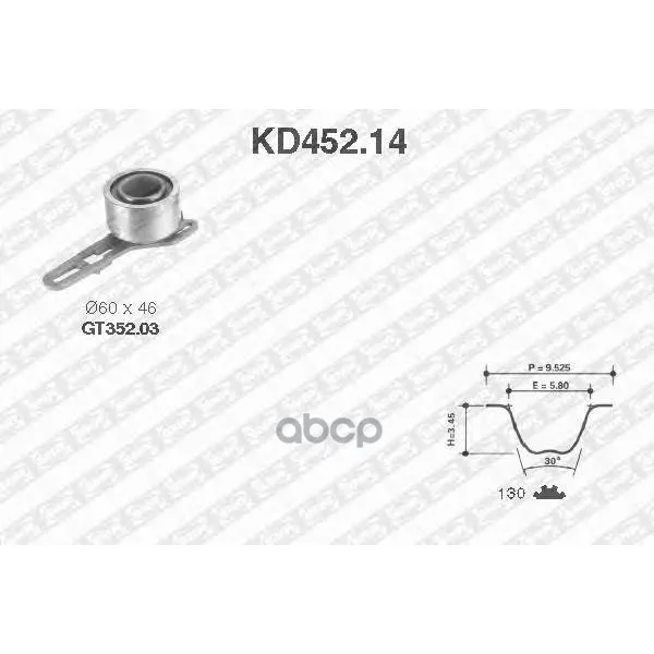 Комплект Ремня Грм Ford Transit 2.5td/Di 91-00 NTN-SNR арт. KD45214