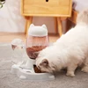 2.2L Pet Dog Cat Automatic Feeder Bowl for Dogs Drinking Water 528ml Bottle Kitten Bowls Slow Food Feeding Container Supplies 1