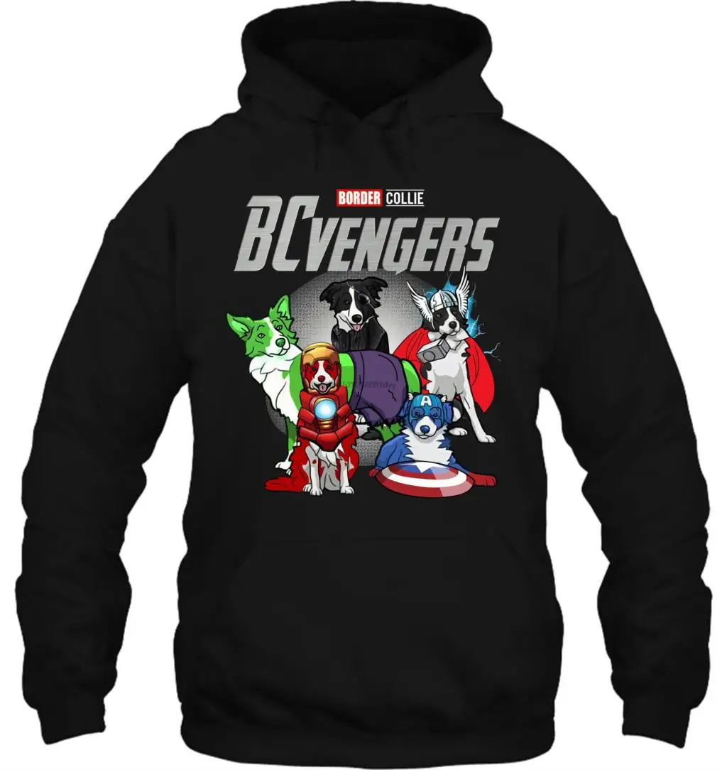 Мужская толстовка с капюшоном Мстители эндгейм рубашка BCvengers Border Collie для и любителей собак женская уличная одежда