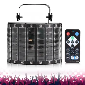 

disco light LED Stage Lights Effect Butterfly 9 Color RGB Auto Sound for KTV Xmas Party 220V EU led butterfly stage light