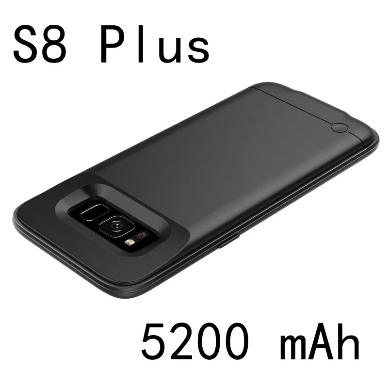 4200/5000mAh S9 Portable Metal Frame Battery Charger Case For Samsung Galaxy S8 S9 Plus Backup Power Bank Case For Samsung S9 S8 - Цвет: S8 Plus-Matte Black