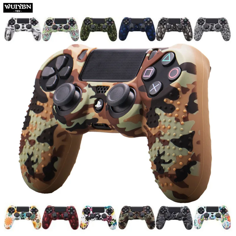 WUIYBN PS4 Цветной силиконовый защитный чехол для геймпада Противоскользящий рукав