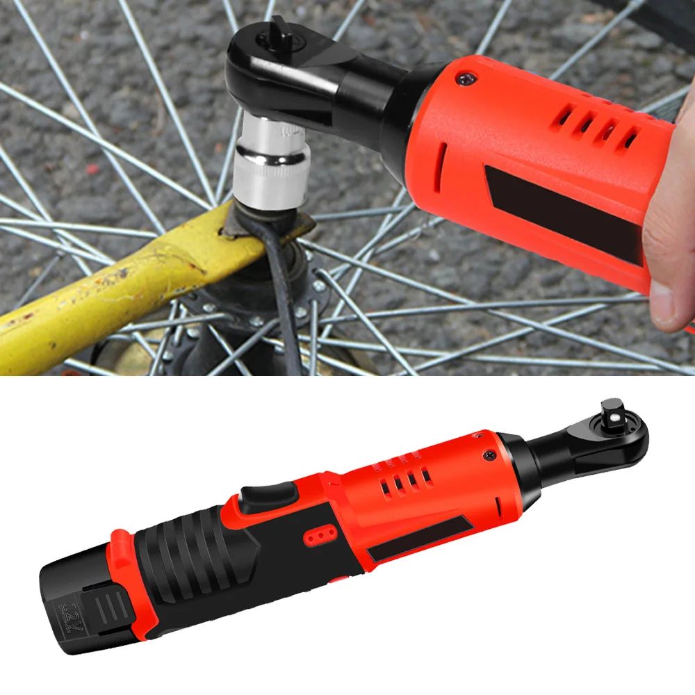 

11* 12V Electric Wrench Cordless Ratchet Wrench Rechargeable+Sockets Hand Tools