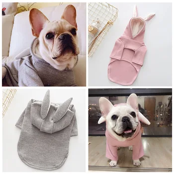 

Pet clothes teddy qiu dong with rabbit sweater bucket saks bulldog method of small and medium-sized dog dog fleece
