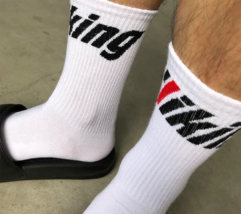 

Socks Men's Tube Fashion Street Sports Socks Sweat-Absorbent Letters Cotton College Wind Skateboard Socks fuzzy socks fashion