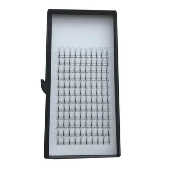 

3 Trays/lot 3/4/5D Individual Eyelashes 0.10mm THickness C and D curl Long Stem Premade Fans Lashes Popular Volume Free Shipping