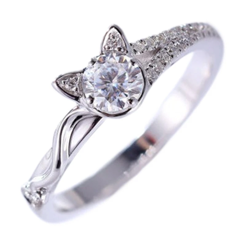 Rings For Cute Women Sweetheart Kitten Simply Cat Style Ring Girls Fashion Jewelry Gift | Украшения и аксессуары