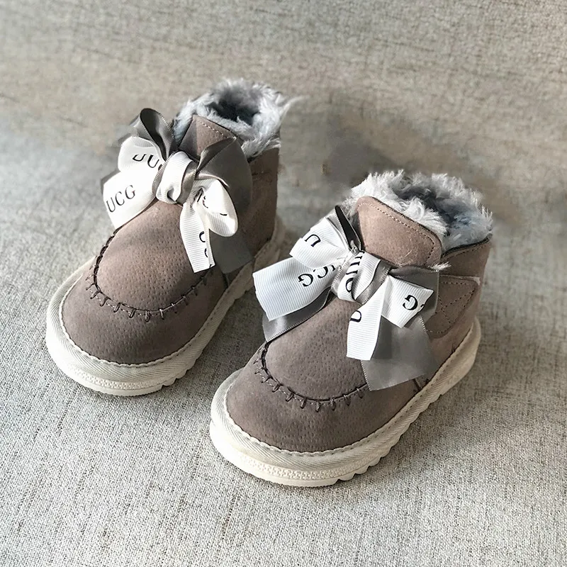 

New Arrival Lovely Winter Shoes for Girls Plush Toddler Boy Boots Kids Keeping Warm Baby Snow Boots Children Shoes