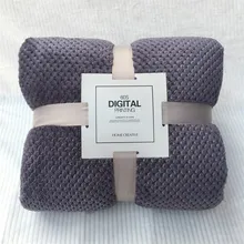 Зимние мягкие теплые фланелевые одеяла для кровати, однотонные, розовые, синие, коралловые, флисовые, норковые покрывала для дивана, покрывала, клетчатые одеяла#30