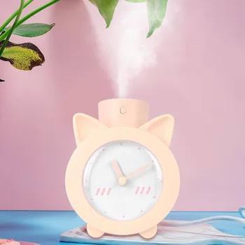 

Time Humidifier Alarm Clock USB Humidifier Night Light Ultrasonic Mineral Water Bottle Humidifier Lights Bedroom Gifts for Kids