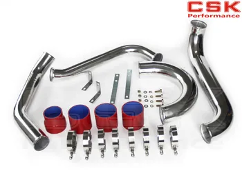 

Turbo Aluminum Intercooler Piping Kit for SUPRA MK4 MK JZA80 TURBO 2JZ GTE + RED SILICONE HOSE