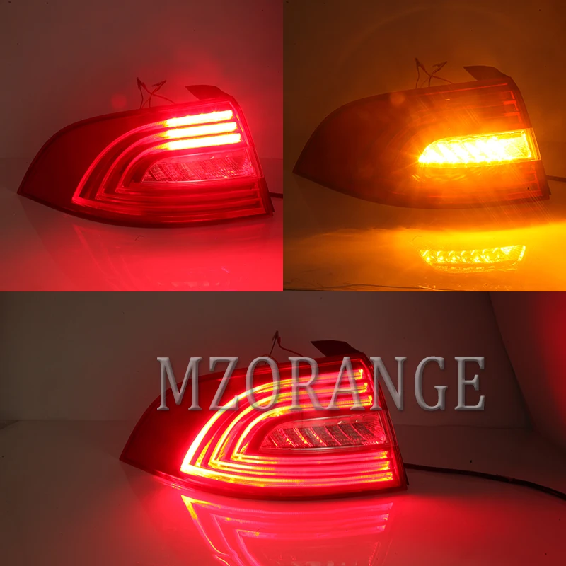 MZORANGE внешний свет светодиодный задний фонарь в сборе задний тормозной фонарь лампа для SKODA SUPERB для салона Sedan 2013