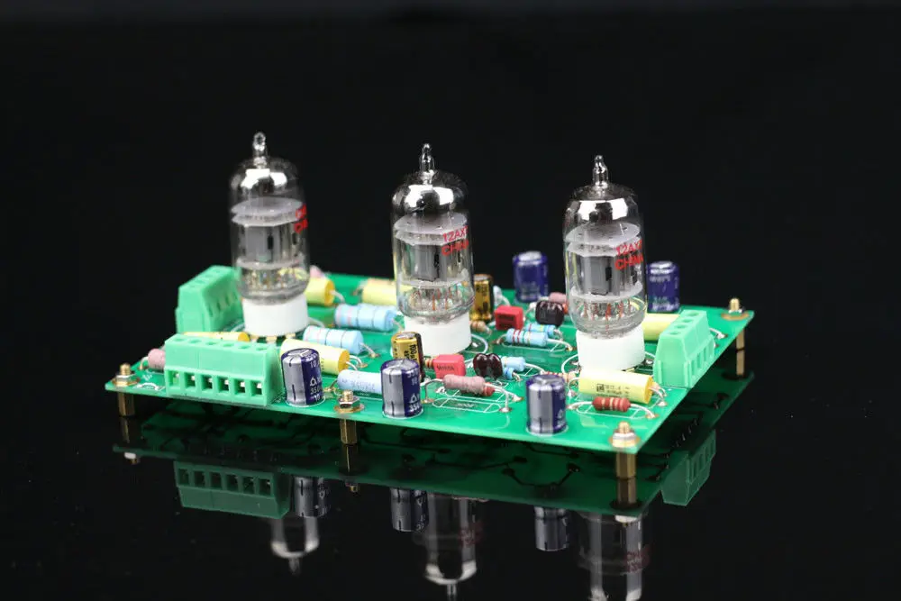 ZEROZONE собранная 12AX7 E834 RIAA MM трубка фонограф сценический усилитель панель на EAR834 L5