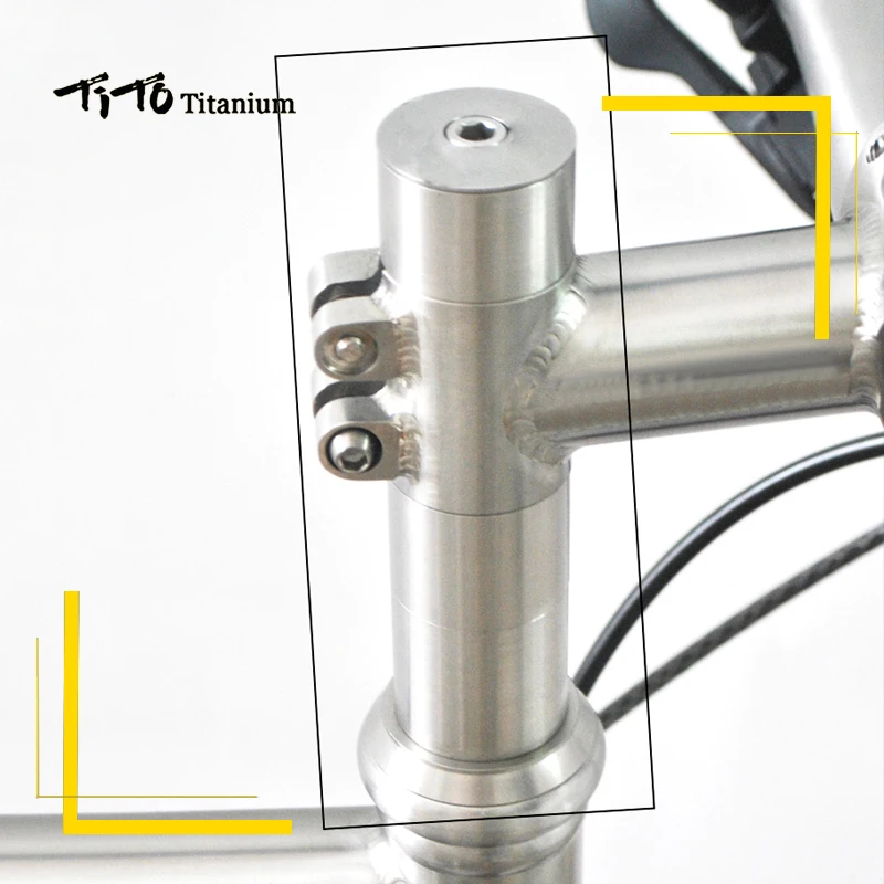 Bicycle Spacer TiTo Titanium Alloy Bicycle Washer Frame Head Tube Front Fork Handlebar Height Raising Spacer 5/10/15/20/25/30mm bike Accessories