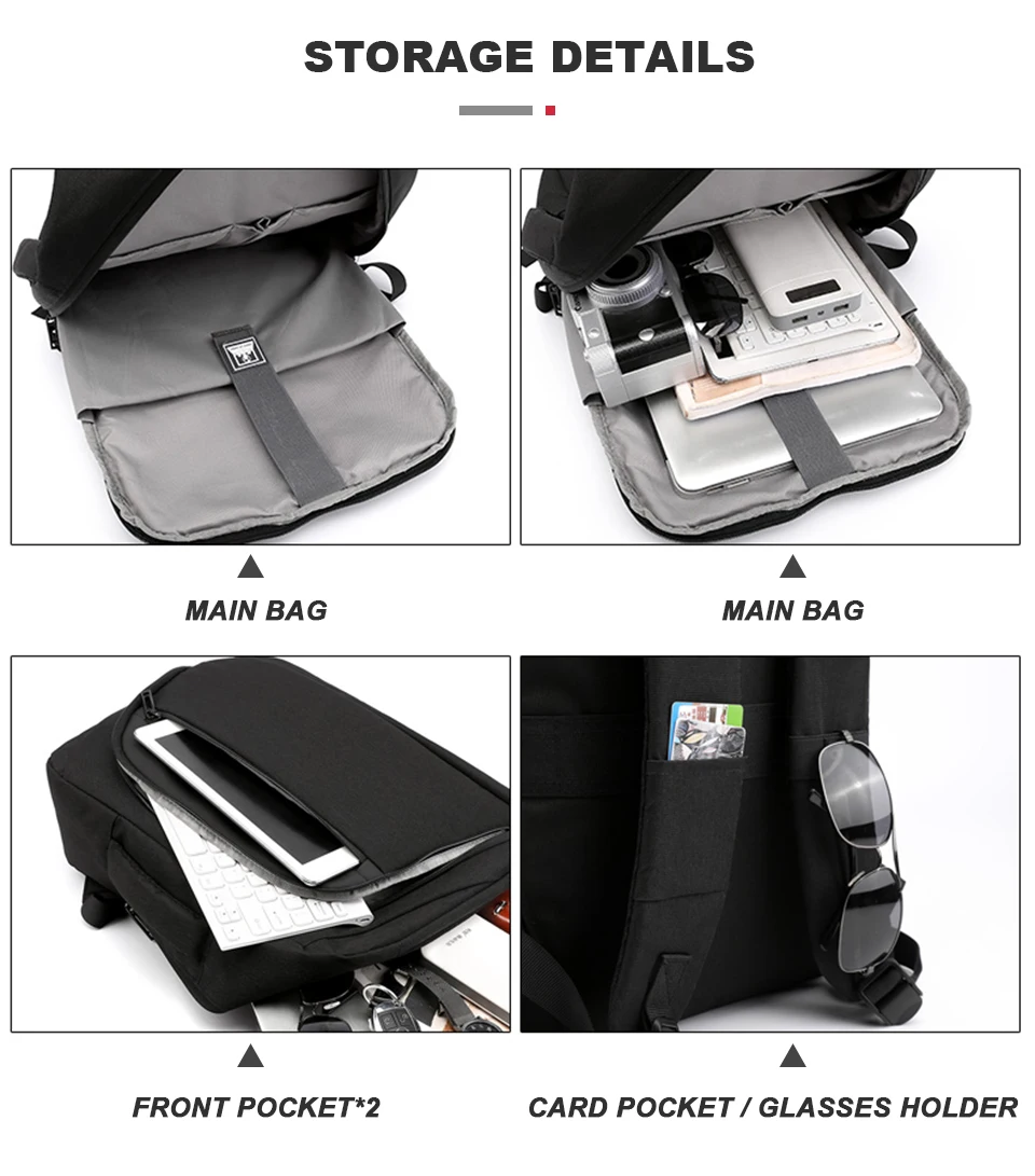 Mochila, рюкзак для ноутбука, 15,6, Мужская умная сумка, рюкзаки, USB зарядное устройство, мужской рюкзак для ноутбука, рюкзак для путешествий, водонепроницаемый рюкзак для школы