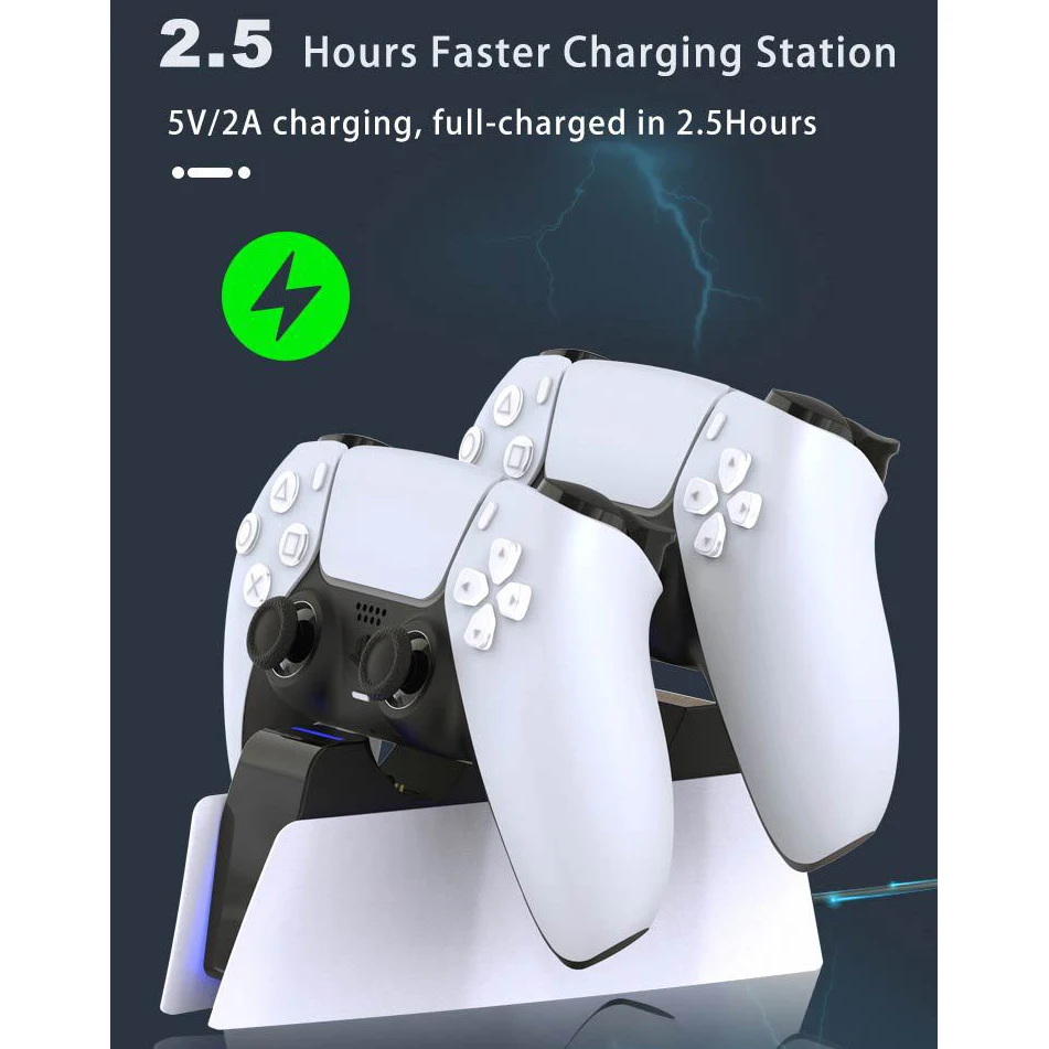 Charger For Sony Play Station Playstation PS 5 PS5 Controller Control Dualsense Stand Accessories Gamepad Support Command Holder