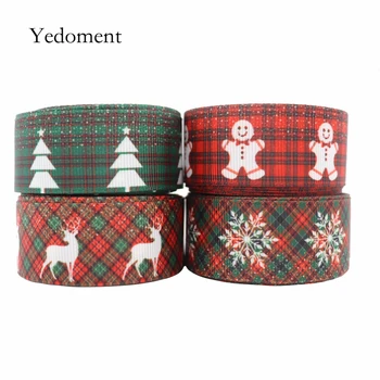 

10 Yards 1' 25MM Christmas Day Printed Grosgrain Ribbons For Hair Bows DIY Handmade Materials Y2020091804