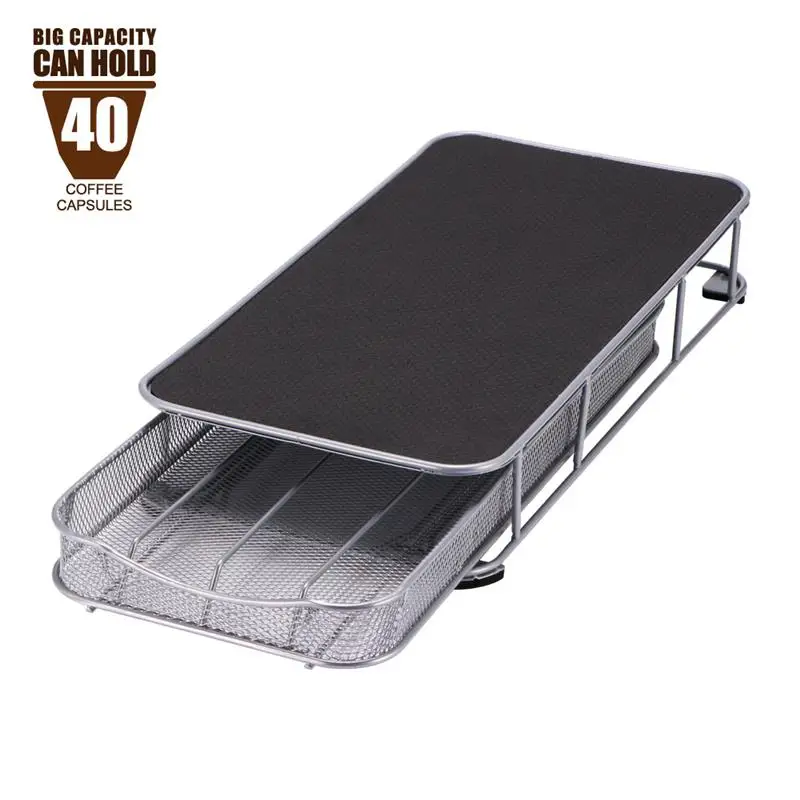 40pcs Кофейная капсула держатель для хранения ящика для Nespresso кофе Подкаст аксессуары стеллаж для хранения Органайзер КАФЕ НАБОР - Цвет: 40pcs