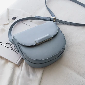

Mini Saddle Bag 2019 summer fashion new high quality PU leather Women's Designer Handbag simple Shoulder Messenger Bag Travel